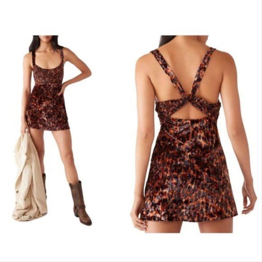 mini free people night combo dress